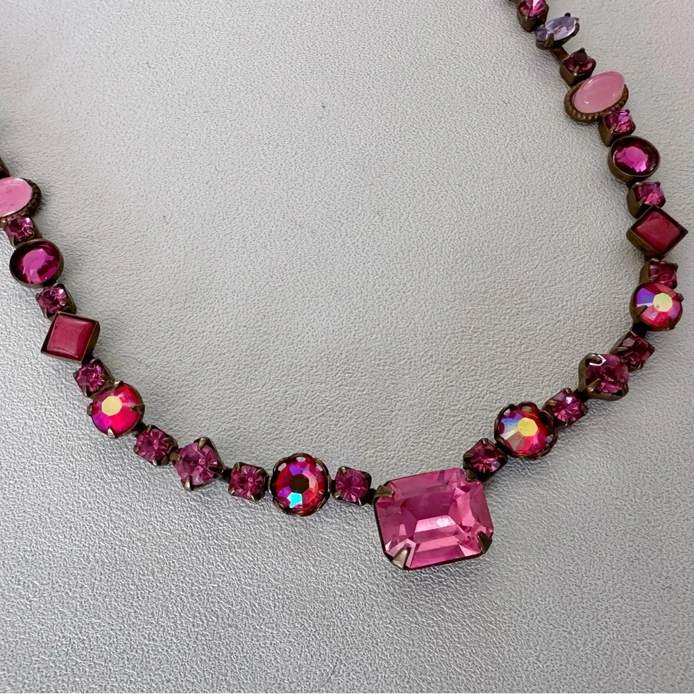 Sorelli Pink Gem Necklace - Picture 1 of 5